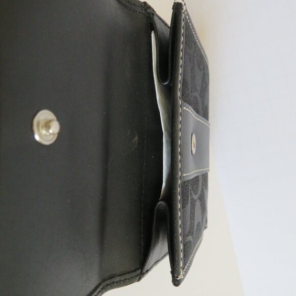 💕💕HP💕💕Coach Signature Mini Wallet, Black - NWT - Picture 12 of 16